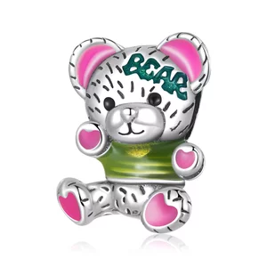 Talisman din argint Pink Email  Bear