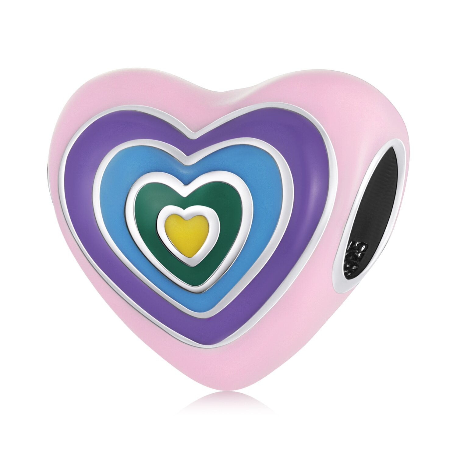 Talisman din argint rainbow charm