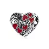 Talisman din argint Red Family Hearts picture - 1