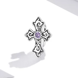 Talisman din argint Retro Cross