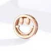 Talisman din argint Rose Gold Metropolitan Smiley Bead picture - 3