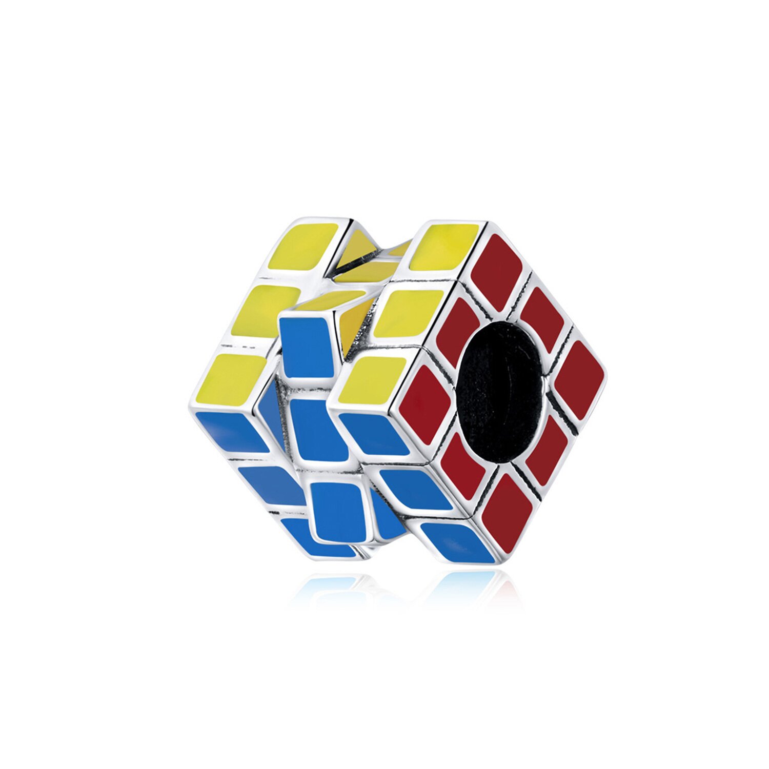 Talisman din argint Rubik\'s Cube
