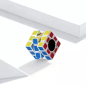 Talisman din argint Rubik's Cube