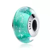 Talisman din argint si sticla cu Abis Turquoise picture - 1