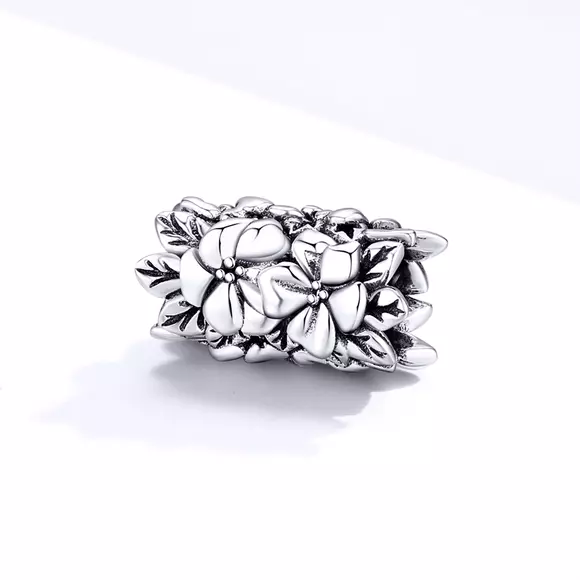 Talisman din argint Silver Flower Bead