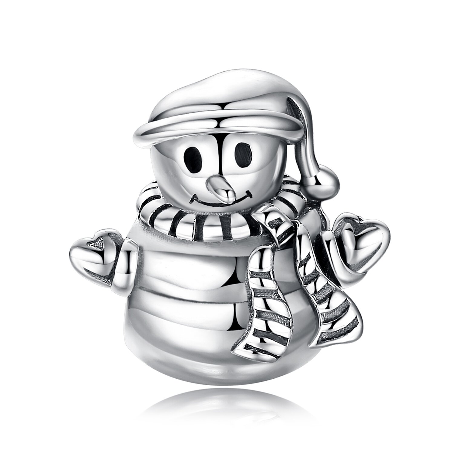 Talisman din argint silver snowman