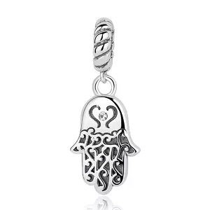 Talisman din argint sub forma de Pandantiv cu Hamsa