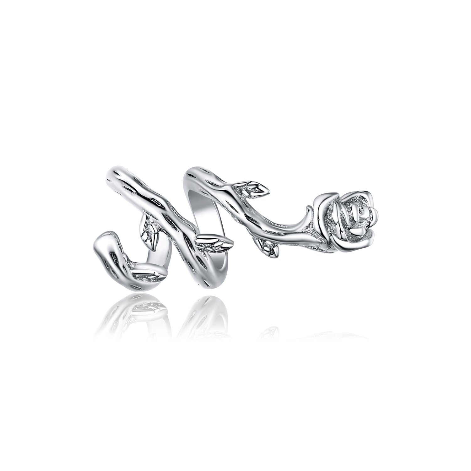 Talisman din argint twisted rose