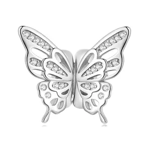 Talisman din argint Two halves Butterfly