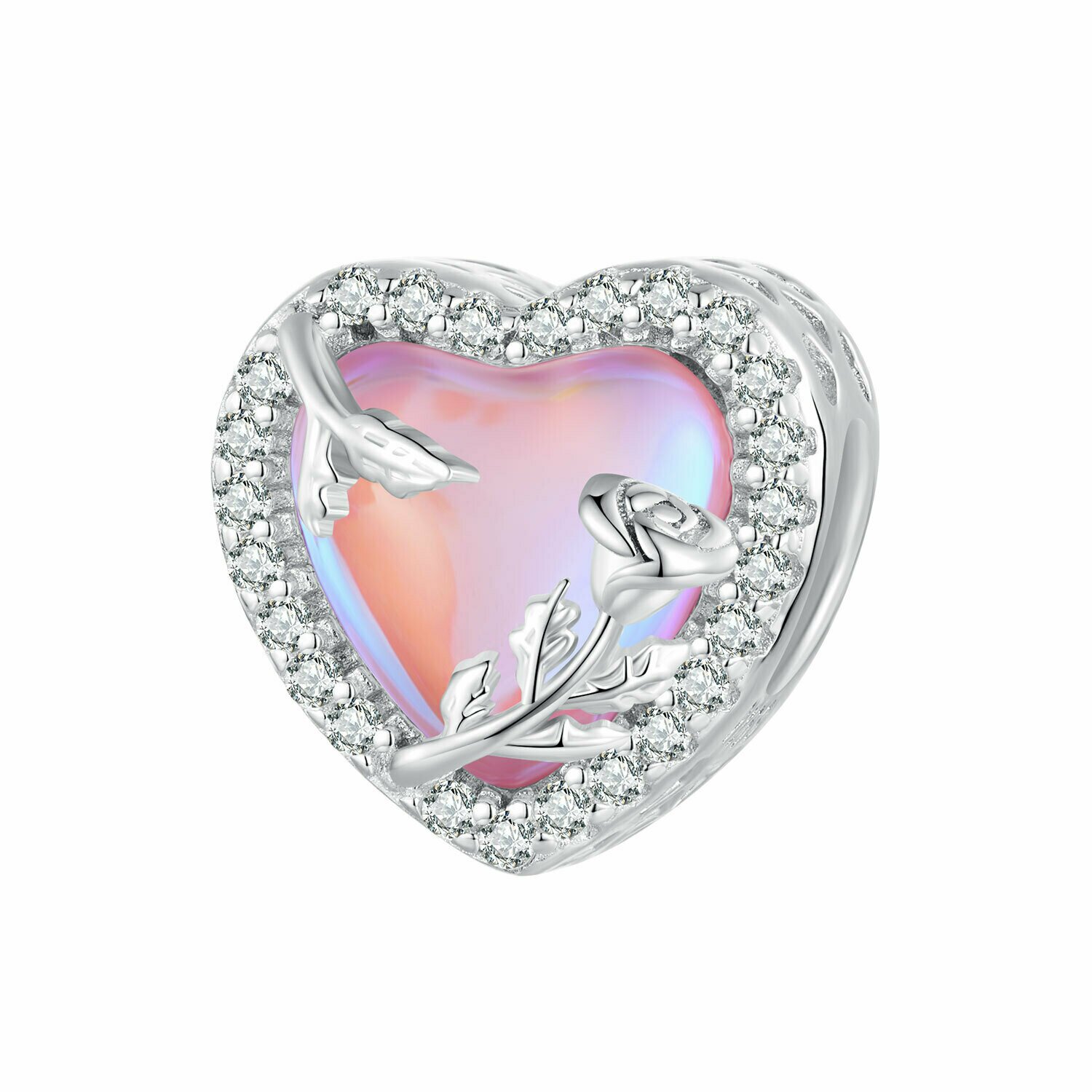 Talisman din argint valentine\'s heart