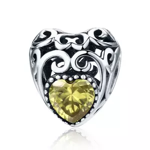 Talisman din argint Vintage Birthstone - Noiembrie