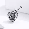 Talisman din argint Vintage Heart and Key