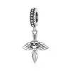 Talisman din argint Wings and Skull picture - 1