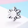 Talisman din argint Winter White Snowflake picture - 2