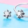 Talisman din argint Winter White Snowflake picture - 4