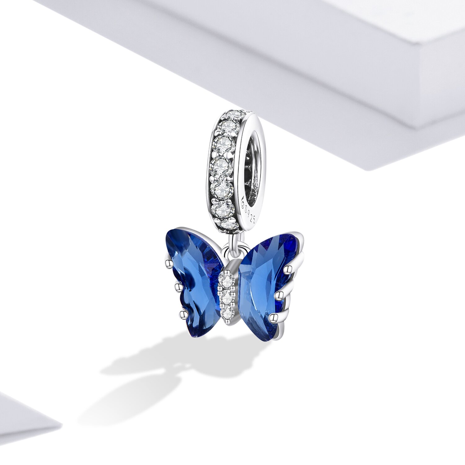 Talisman din argint Zircon Butterfly image
