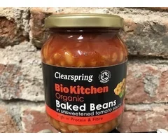 BIO KITCHEN ORGANIC BAKED BEANS IN UNSWEETENED TOMATOES SAUCE 350 GR