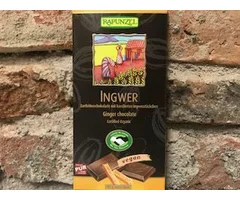 ECO BITTER VEGAN CHOCOLATE WITH GINGER 55% 80 GR
