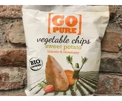 ECO SWEET POTATO CHIPS, TOMATOES AND GLUTEN-FREE ROSEMARY 80 GR