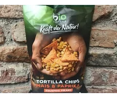 ECO TORTILLA CHIPS WITH PEPPERS 125 GR