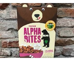 NATURAL CEREALS ALPHA BITES WITH COCOA BEAR WITHOUT SUGAR 375 GR
