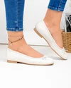 Balerini dama piele naturala bej cu talpa flexibila WIZ0426 5