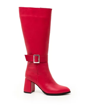 Cizme Dama Piele Naturala Rosii WIZ08