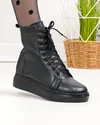 Ghete dama piele naturala negre cu inchidere fermoar PCI080 3