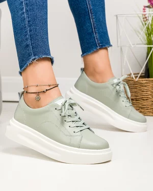 Pantofi casual dama piele naturala barilla cu inchidere sireturi AW2023-26