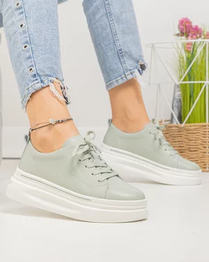 Pantofi casual dama piele naturala barilla cu inchidere sireturi AW2023-26