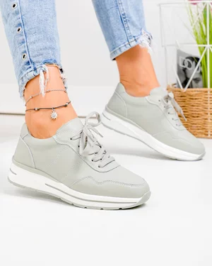 Pantofi casual dama piele naturala barilla cu inchidere sireturi F001-768