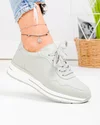 Pantofi casual dama piele naturala barilla cu inchidere sireturi F001-768 3