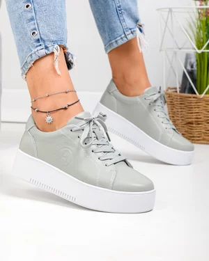 Pantofi Casual - Pantofi casual dama piele naturala barilla cu inchidere sireturi F002-470