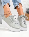 Pantofi casual dama piele naturala barilla cu inchidere sireturi F002-470 6