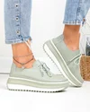 Pantofi casual dama piele naturala barilla cu inchidere sireturi T6055 1