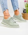 Pantofi casual dama piele naturala barilla cu inchidere sireturi T6099 2