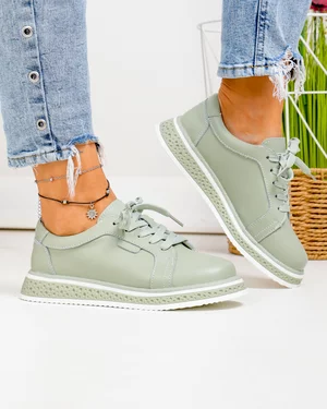Pantofi Casual - Pantofi casual dama piele naturala barilla cu inchidere sireturi T6099