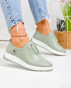 Pantofi casual dama piele naturala barilla cu inchidere slip-on JY-5671