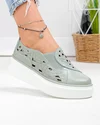 Pantofi casual dama piele naturala barilla cu insertie elastica si inchidere slip-on T-2801 3