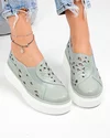 Pantofi casual dama piele naturala barilla cu insertie elastica si inchidere slip-on T-2801 1