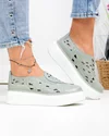 Pantofi casual dama piele naturala barilla cu insertie elastica si inchidere slip-on T-2801 4
