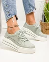 Pantofi casual dama piele naturala barilla cu talpa alba F001-714 2