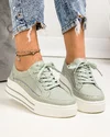 Pantofi casual dama piele naturala barilla cu talpa alba F001-714 4