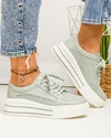 Pantofi casual dama piele naturala barilla cu talpa alba F001-714 1