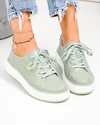 Pantofi casual dama piele naturala barilla cu talpa alba T-2006 4