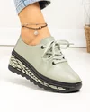 Pantofi casual dama piele naturala barilla cu talpa groasa JY5096 3