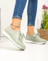 Pantofi casual dama piele naturala barilla cu varf rotund si inchidere sireturi T-9001 5