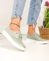Pantofi casual dama piele naturala barilla perforati cu inchidere siret elastic T-9000 4