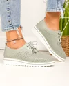Pantofi casual dama piele naturala barilla perforati cu inchidere sireturi XH-3200 4