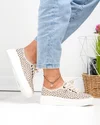 Pantofi casual dama piele naturala bej cu model perforat JY3230 6